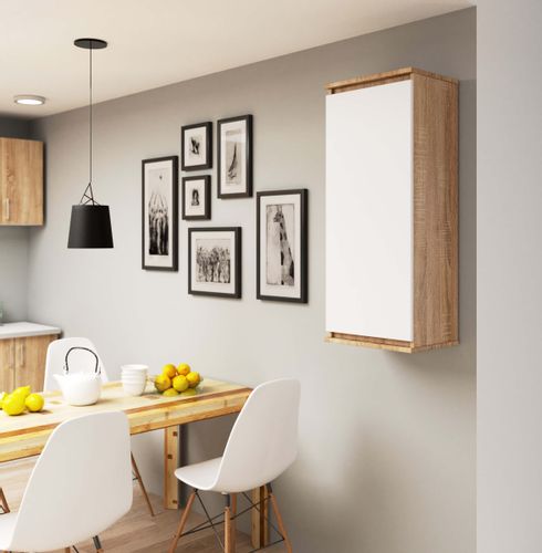 Witryna - Szafka wisząca W 40 cm CLP Sonoma / Biała na Arena.pl