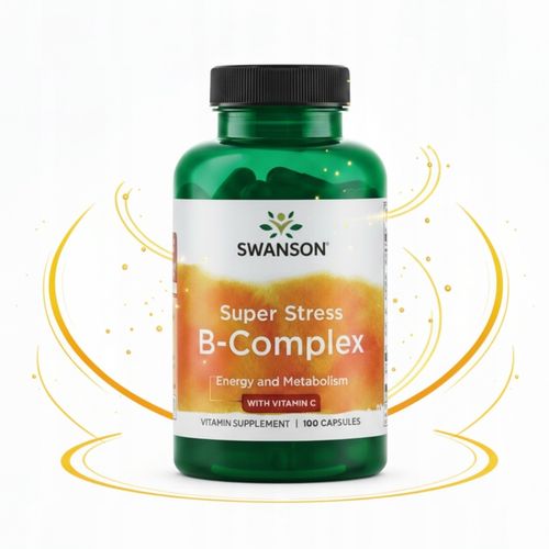 Swanson B COMPLEX z witaminą C +GRATIS! / Super Stress witaminy B 100 k na Arena.pl