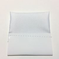 Biała poszetka prostokątna "Wypustka"