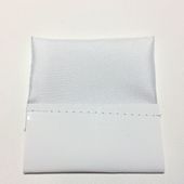 Biała poszetka prostokątna "Wypustka"