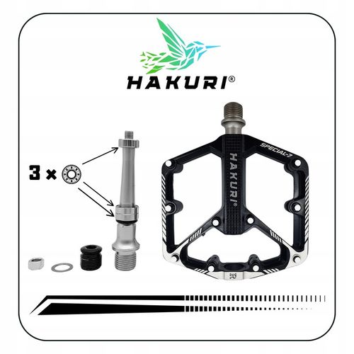 Pedały PLATFORMOWE ALUMINIOWE 3 ŁOŻYSKA Maszynowe Lekkie DH ENDURO MTB na Arena.pl