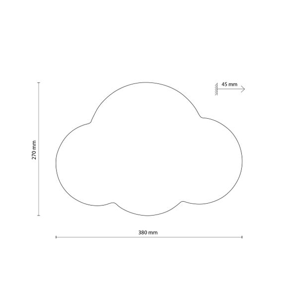 CLOUD RÓŻOWA KINKIET 2 X G9 zdjęcie 1
