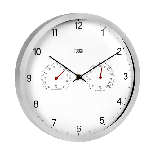 Zegar ścienny 30 cm z termometrem i hydrometrem na Arena.pl