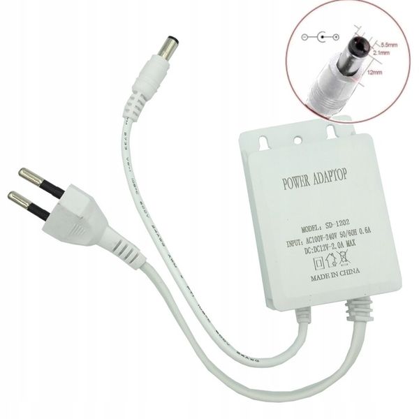 ZASILACZ IMPULSOWY DO KAMER CCTV 12V 2A zdjęcie 1