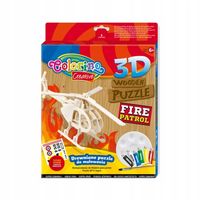puzzle drewniane 3d helikopter colorino