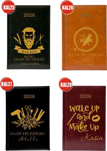 Kalendarz A5 2026 tygodniowy KSIĄŻKOWY PLANER z imieniem napisem prezent na Arena.pl
