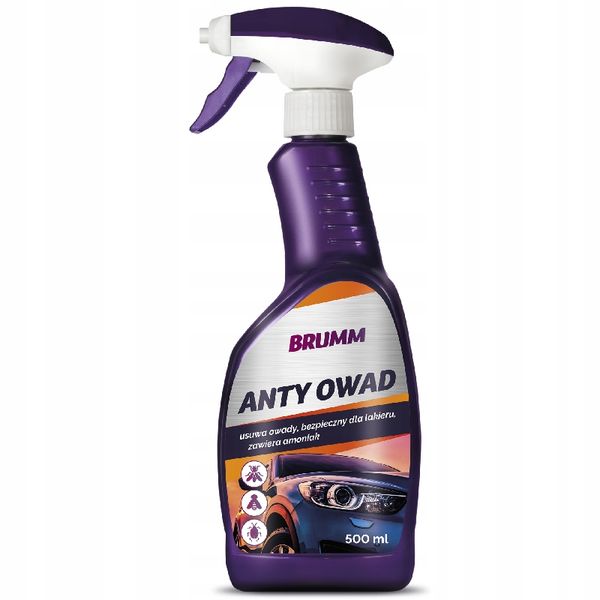 PŁYN DO USUWANIA OWADÓW BRUMM DO SZYB REFLEKTORÓW LUSTEREK ATOMIZER 500 ml zdjęcie 2
