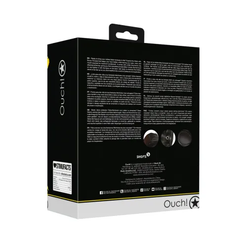 ouch! by shots maska z brązowym kucykiem, regulowana skorzana na Arena.pl