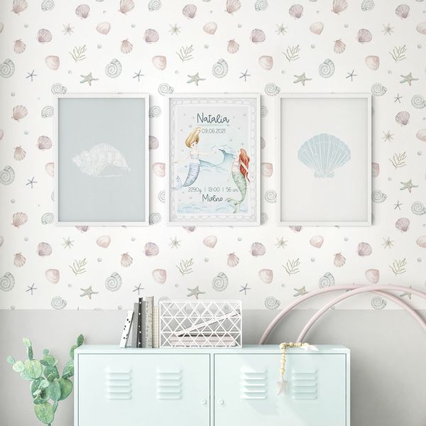 Plakat Metryczka Syreny P388- rozmiar plakatu A4 (21 cm x 29,7 cm) zdjęcie 2