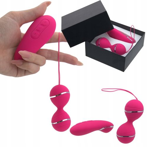 Wibrujące STYMULUJĄCE KULKI GEJSZY z pilotem MASAŻER 10 TRYBÓW WIBRACJI na Arena.pl