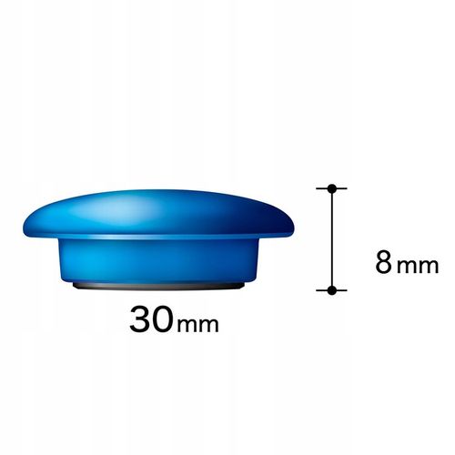 Magnesy na lodówkę do tablic okrągłe MOCNE czarne z magnesem 20 mm 40 na Arena.pl