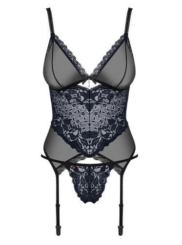 Kobiecy Gorset i Stringi - Obsessive 866-COR-1 L/XL na Arena.pl