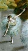 Dancer in Green, Edgar Degas - plakat 61x91,5 cm