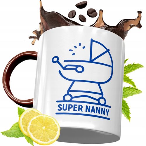 Kubek Bordowy Dla Niani Na Urodziny Prezent Z Nadrukiem Ze Zdjęciem na Arena.pl