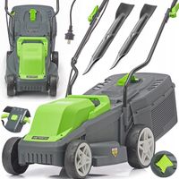 KOSIARKA ELEKTRYCZNA DO TRAWY MOCNA 2200W REGULACJA WYSOKOŚCI 2x NOŻ AG021