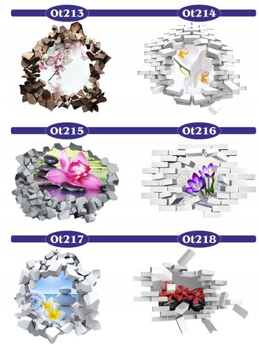 Naklejka samoprzylepna efekt 3D dmuchawce łąka HIT na Arena.pl