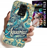 ETUI DO XIAOMI NOTE 9 PRO / 9S - ZNAK ZODIAKU, WODNIK, ASTRONOMIA PLECKI