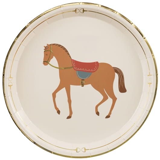 Talerzyki Koń, 23 cm, mix zdjęcie 1