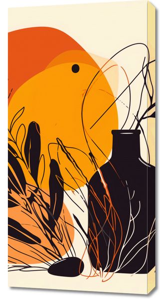 Obraz 50x100cm Jaskrawy Zachód zdjęcie 1