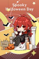 Pocztówka Halloween Genshin Impact