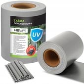 Taśma ogrodzeniowa SZARA 19cm x 35m mocna osłona na ogrodzenie panelowe