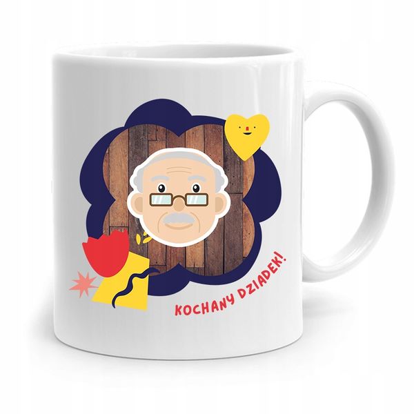 Kubek Prezent Na Dzień Dziadka Kochany Dziadek Z Nadrukiem Ze Zdjęciem zdjęcie 1