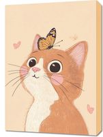 Obraz 50x70cm Wzory dla Dzieci, Dziewczynki i Chłopca - Kicia