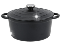 Garnek ŻELIWNY 4,2 Lit Kociołek Ciężki BRYTFANNA 24cm