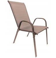 Krzesło ogrodowe Minorka2 do balkonu i tarasu brązowe