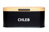 Chlebak jednoczęściowy Eurokitchen beżowy, czarny metal
