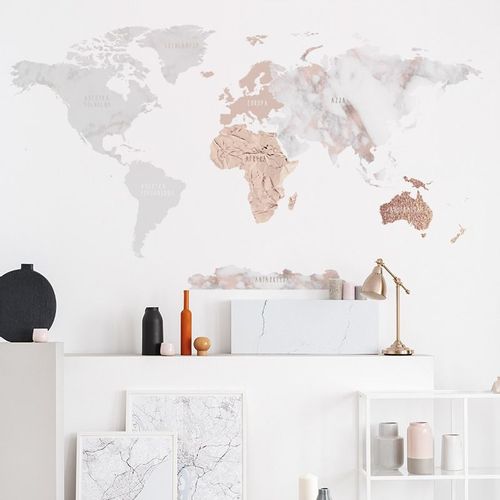 Naklejka Mapa Świata DK338 L na Arena.pl