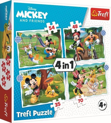 Puzzle 4W1 Fajny Dzień Mickiego 34604 na Arena.pl