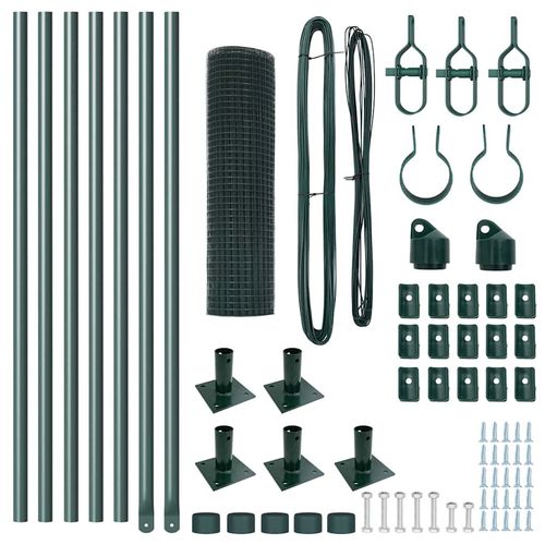 Ogrodzenie z słupkami Zielony 0.4 x 10 m Stal na Arena.pl