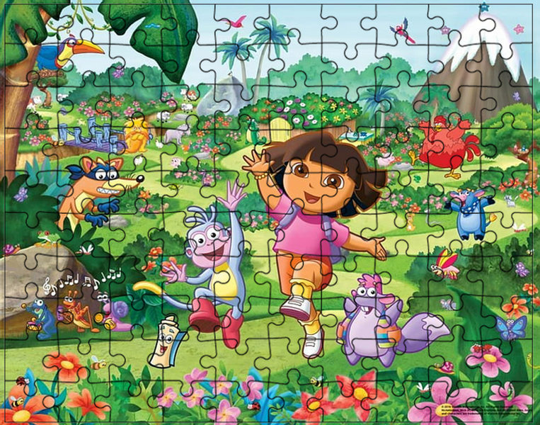 Puzzle tradycyjne Dora Odkrywca zdjęcie 1