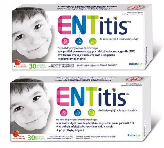 ENTitis Duopack Dwupak 2 x 30 pastylek do ssania zdjęcie 1