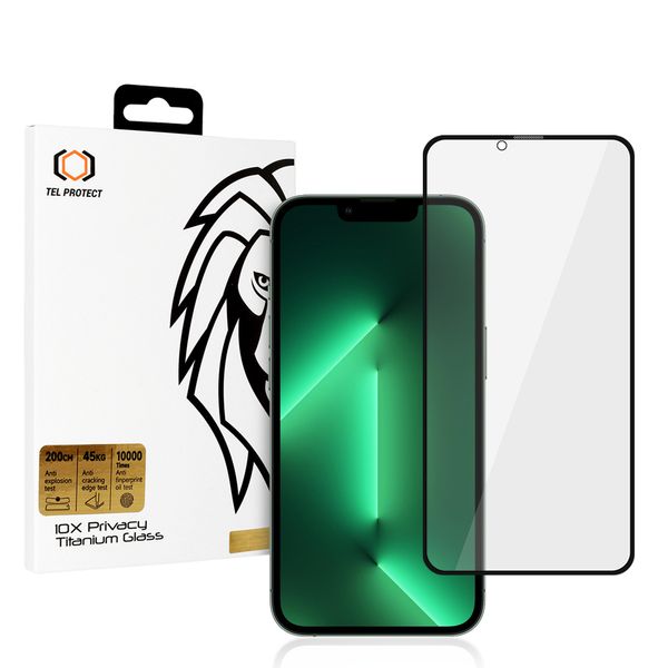 Hartowane szkło 10X Privacy Titanium do Iphone 13/13 Pro zdjęcie 1