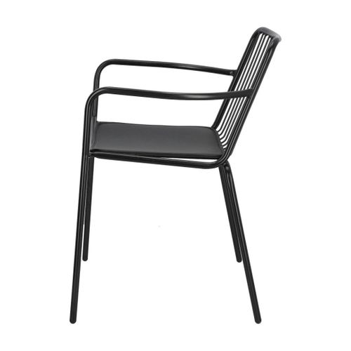 Krzesło Bill Arm Black z poduszką PU na Arena.pl