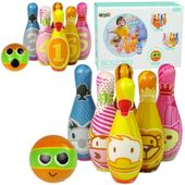 Zestaw Do Gry Miękkie Kręgle 6 Sztuk Kolorowe Kula Liczby