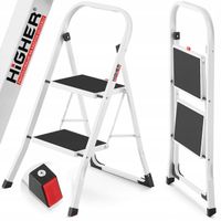 Drabina domowa lekka składana stalowa drabinka schodki 2 stopnie