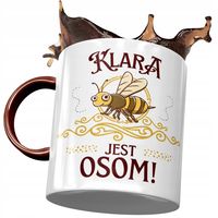 Kubek Bordowy Dla Klary Koleżanki Żony Na Prezent Z Nadrukiem Ze Zdjęciem