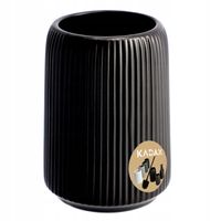 KUBEK ŁAZIENKOWY NA SZCZOTECZKI PASTĘ CZARNY