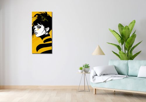Obraz 40x90cm Żółty Wdzięk na Arena.pl