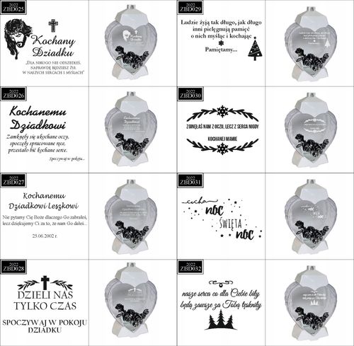 EKSKLUZYWNY ZNICZ SERCE biały personalizowany GRAWER DLA SZWAGIERKI na Arena.pl