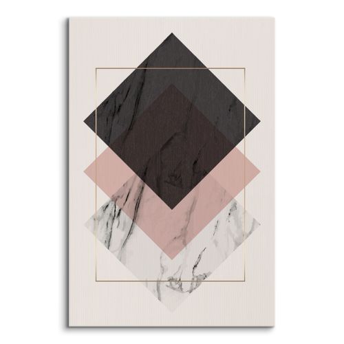Obraz Na Płótnie Abstrakcja Pastele Marmur Styl Glamour 50cm x 70cm na Arena.pl