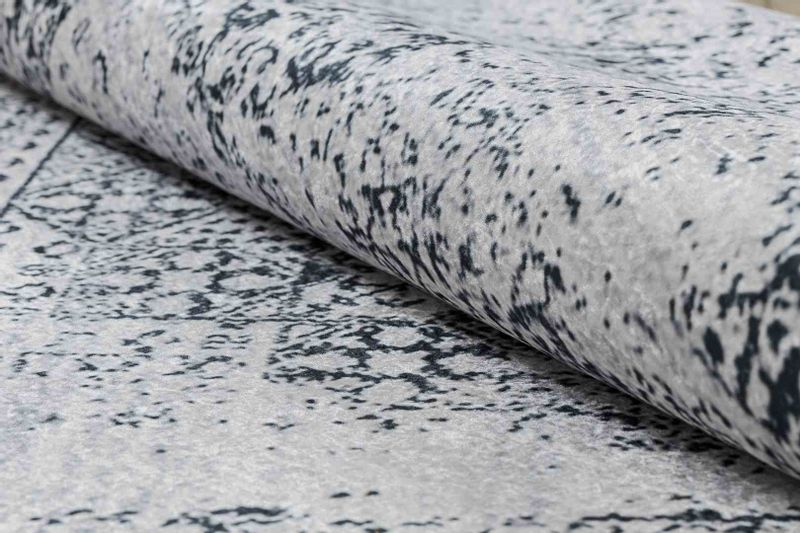 RUG/LU/ARLEN/ROSETTE/WHITE+BLACK/120x170 zdjęcie 12
