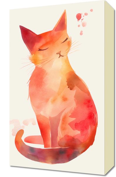 Obraz 30x50cm Akwarelowy Kot zdjęcie 1