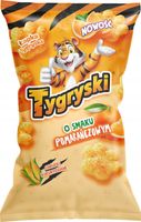 Tygryski chrupki kukurydziane łapki o smaku pomarańczowym 70g