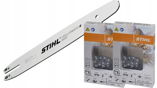 STIHL PROWADNICA + 2X ŁAŃCUCH MS 162 170 171 180 35cm 1,1mm 3/8' 50 na Arena.pl