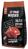 Hipoalergiczna karma dla kota Pan Mięsko wołowina i jeleń - Chrupki M 1,6kg