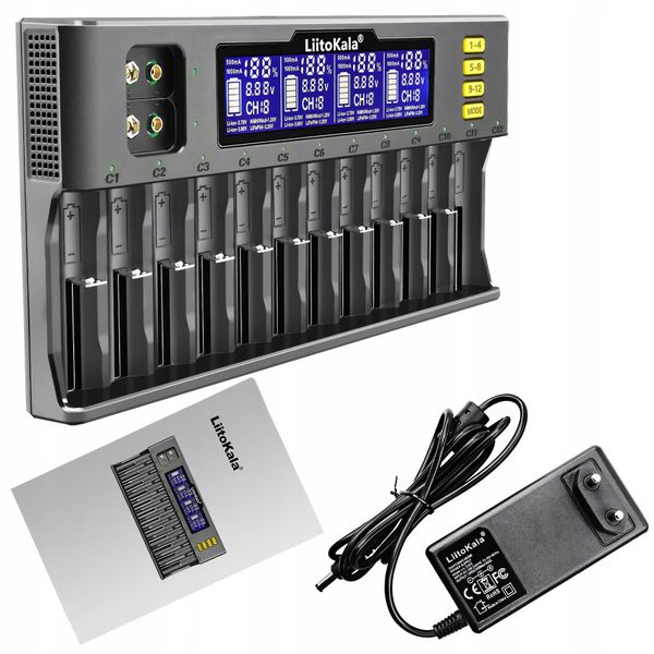 Ładowarka RETOO ER1156 12 AA, AAA zdjęcie 7